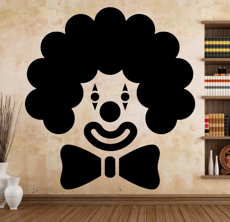 46373 Clown-Karneval Mein-Motiv Wandtattoo